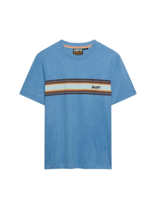 Foto van product Superdry & Co Shirt lichtblauw / karamel / donkerbruin / wit