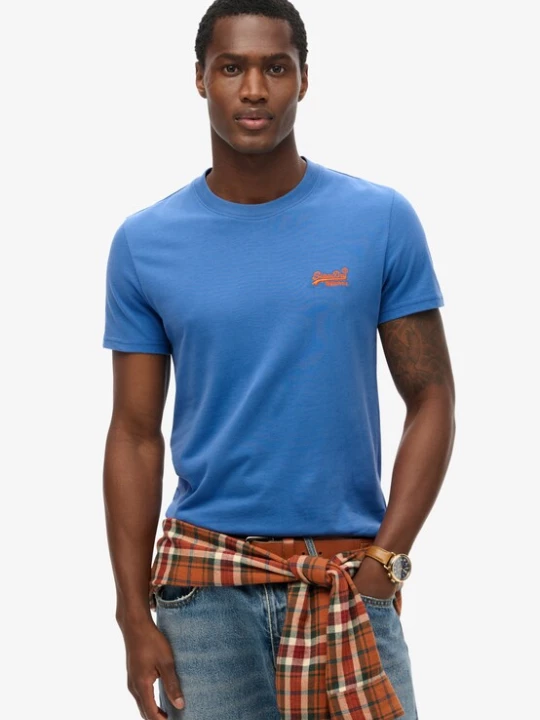 Foto van product Superdry & Co Shirt lichtblauw / oranje