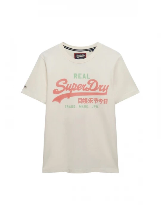 Foto van product Superdry & Co Shirt lichtgroen / lichtrood / wit