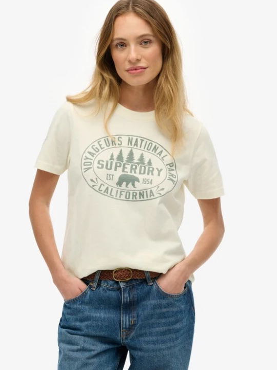 Foto van product Superdry & Co Shirt lichtgroen / wolwit