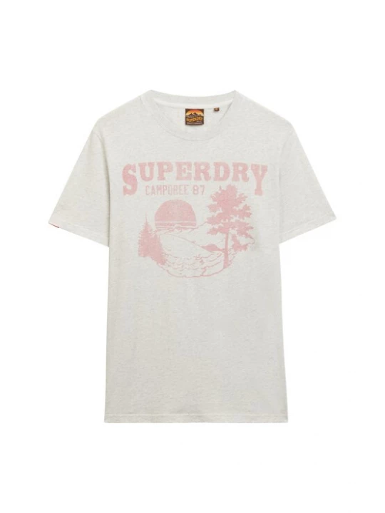 Foto van product Superdry & Co Shirt 'Lo-Fi' lichtgrijs / oudroze