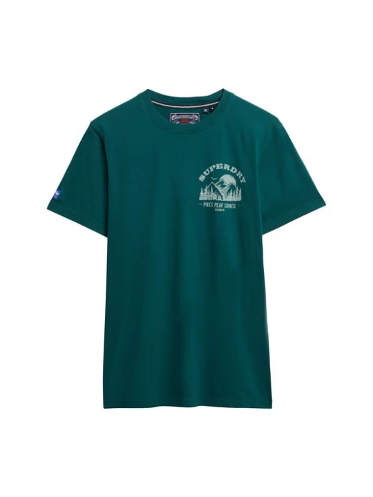 Foto van product Superdry & Co Shirt 'Lo-Fi Outdoors' smaragd / mintgroen