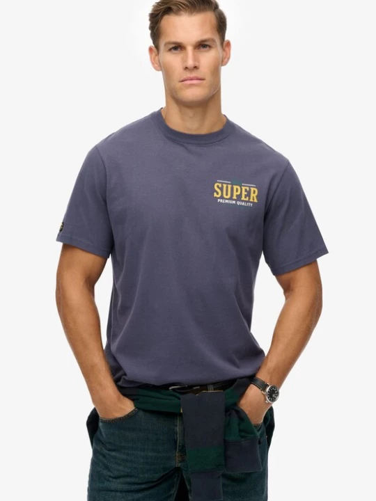 Foto van product Superdry & Co Shirt marine / geel / groen / wit