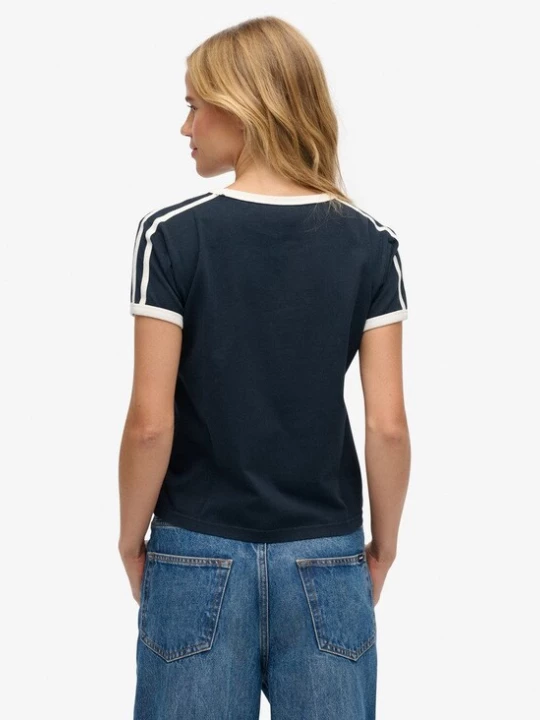 Foto van product Superdry & Co Shirt marine / geel / wit