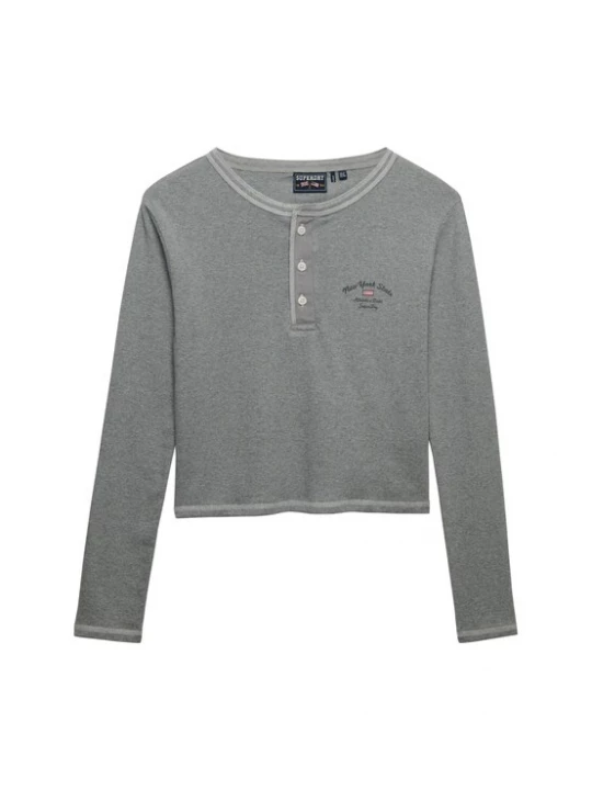 Foto van product Superdry & Co Shirt marine / grijs gemêleerd