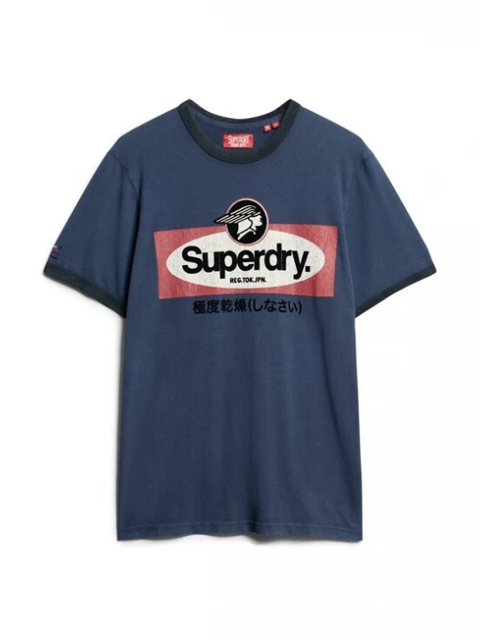 Foto van product Superdry & Co Shirt marine / rood / zwart / wit