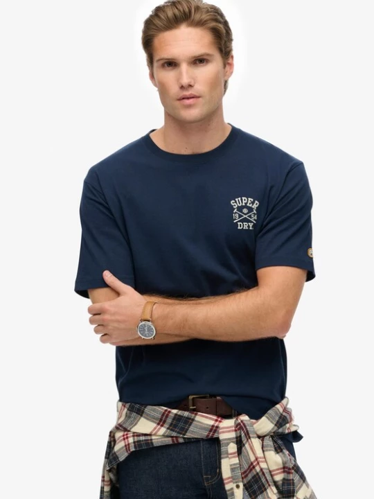 Foto van product Superdry & Co Shirt marine / wit