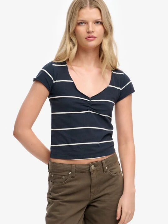 Foto van product Superdry & Co Shirt marine / wit