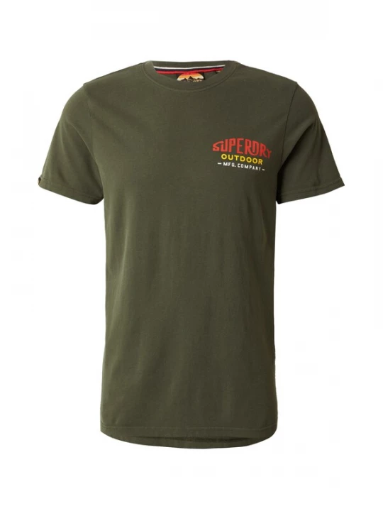 Foto van product Superdry & Co Shirt 'Mountain' geel / donkergroen / rood / wit