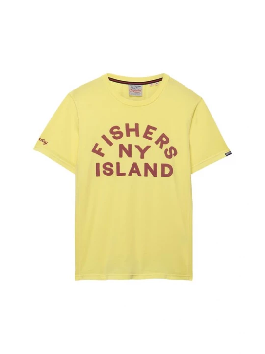Foto van product Superdry & Co Shirt neongeel / bloedrood
