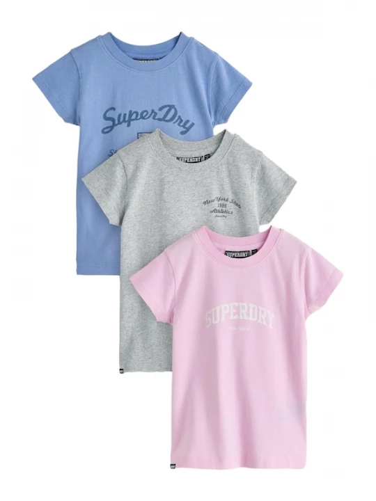 Foto van product Superdry & Co Shirt opaal / grijs / rosa / wit