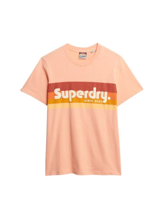 Foto van product Superdry & Co Shirt oranje / rosa / rood / wit