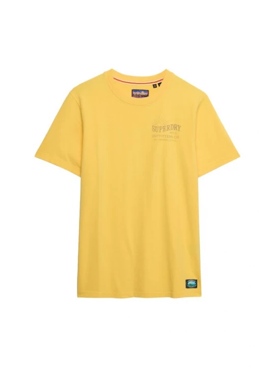 Foto van product Superdry & Co Shirt 'Outdoors Mountain' turquoise / geel / antraciet / oranje