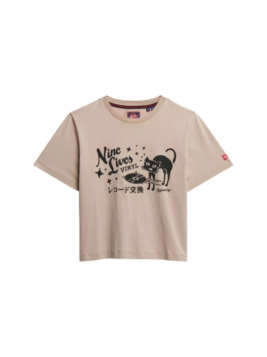 Foto van product Superdry & Co Shirt 'Roadside Trade' donkerbeige
