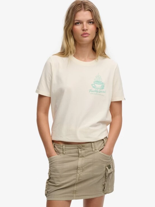 Foto van product Superdry & Co Shirt 'Roadside Trade' lichtblauw / wolwit