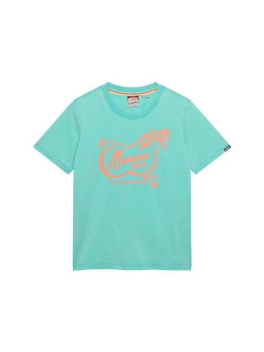 Foto van product Superdry & Co Shirt 'Roadside Trade' lichtgroen / oranje