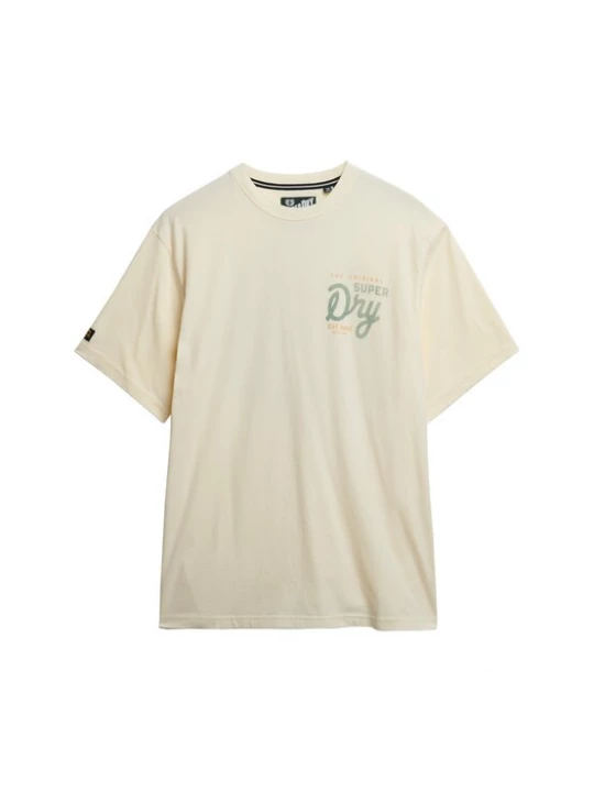 Foto van product Superdry & Co Shirt 'Tap Room' beige / groen / oranje