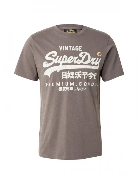 Foto van product Superdry & Co Shirt taupe / wit