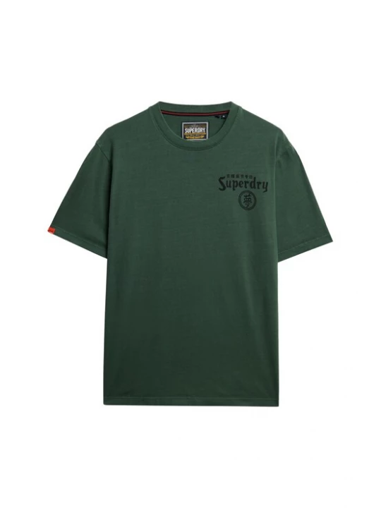 Foto van product Superdry & Co Shirt 'Tokyo Narrative' donkergroen / zwart