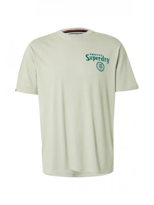 Foto van product Superdry & Co Shirt 'Tokyo Narrative' grijs / donkergroen