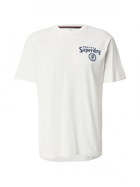 Foto van product Superdry & Co Shirt 'Tokyo Narrative' marine / wit