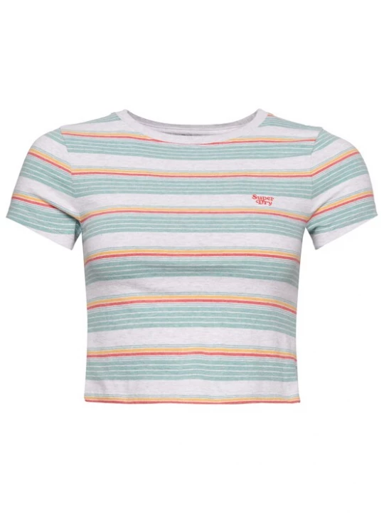 Foto van product Superdry & Co Shirt turquoise / oranje / rood / wit