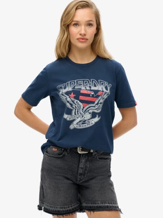 Foto van product Superdry & Co Shirt 'Varsity' marine