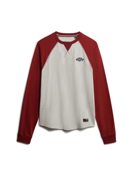 Foto van product Superdry & Co Shirt 'Vintage Athletic' rood / zwart / wit