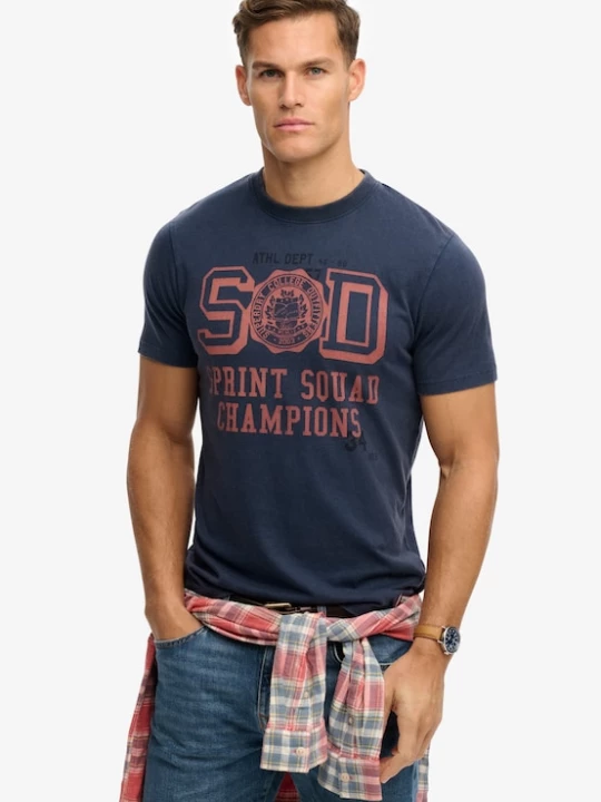 Foto van product Superdry & Co Shirt 'Vintage Prep' marine / pink