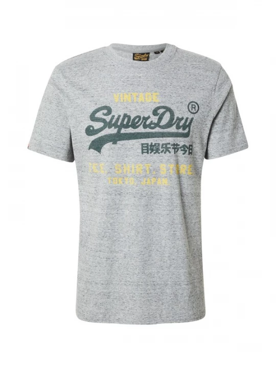 Foto van product Superdry & Co Shirt 'VL Classic' geel / grijs gemêleerd / spar