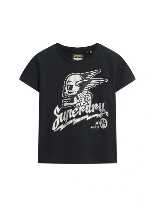 Foto van product Superdry & Co Shirt zwart / wit