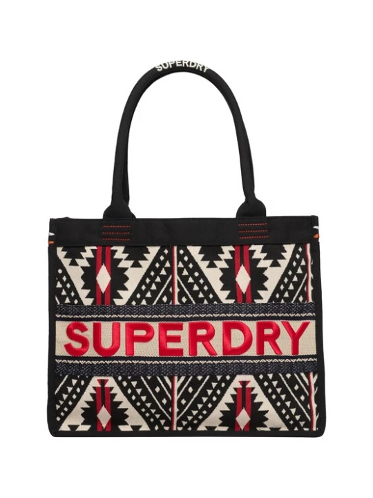 Foto van product Superdry & Co Shopper crème / rood / zwart
