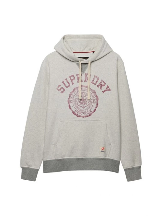 Foto van product Superdry & Co Sweatshirt 'Athletic Essentials' grijs gemêleerd / kersrood