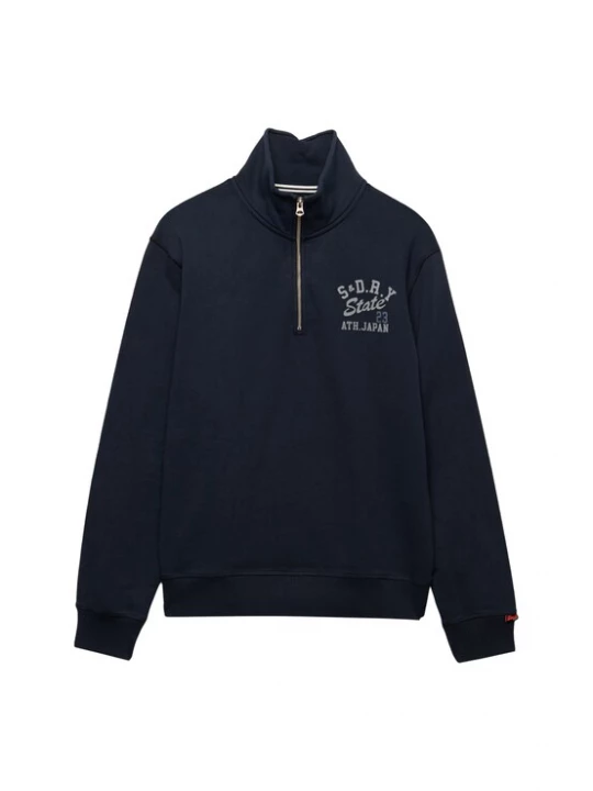 Foto van product Superdry & Co Sweatshirt 'Athletic Essentials' marine / lichtgrijs