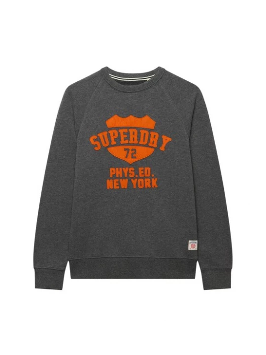 Foto van product Superdry & Co Sweatshirt 'Athletic' grijs gemêleerd / donkeroranje