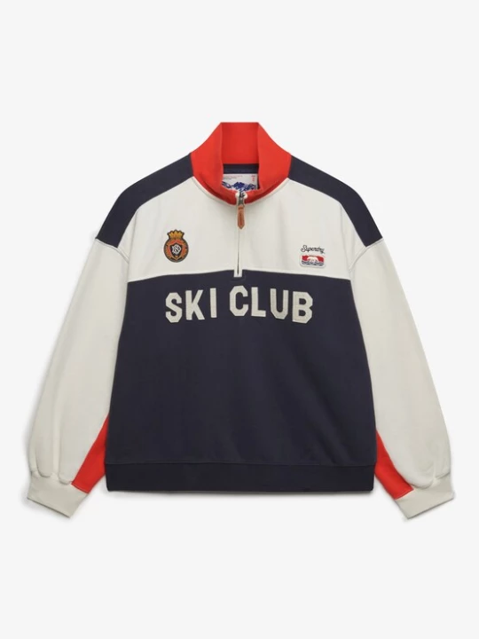 Foto van product Superdry & Co Sweatshirt crème / navy / rood