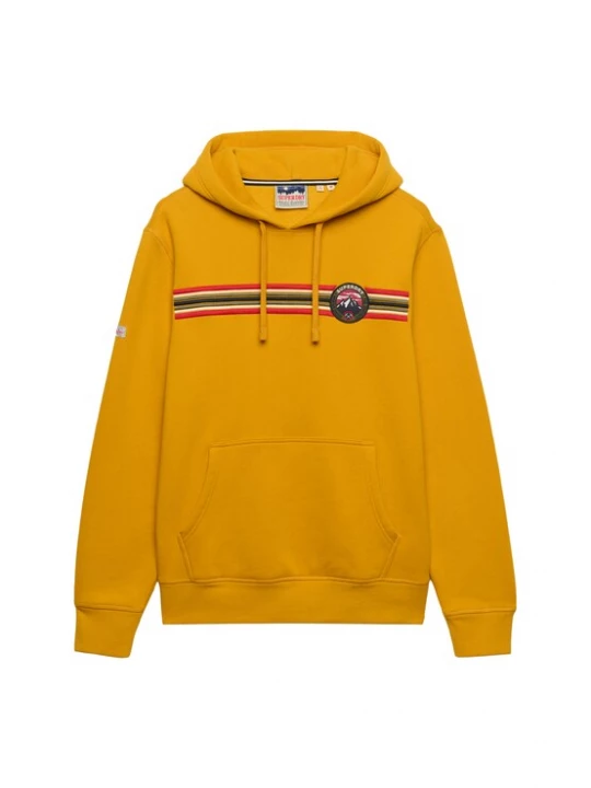 Foto van product Superdry & Co Sweatshirt curry / donkerrood / zwart / wit