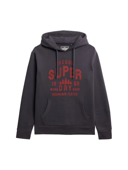 Foto van product Superdry & Co Sweatshirt donkergrijs / rood