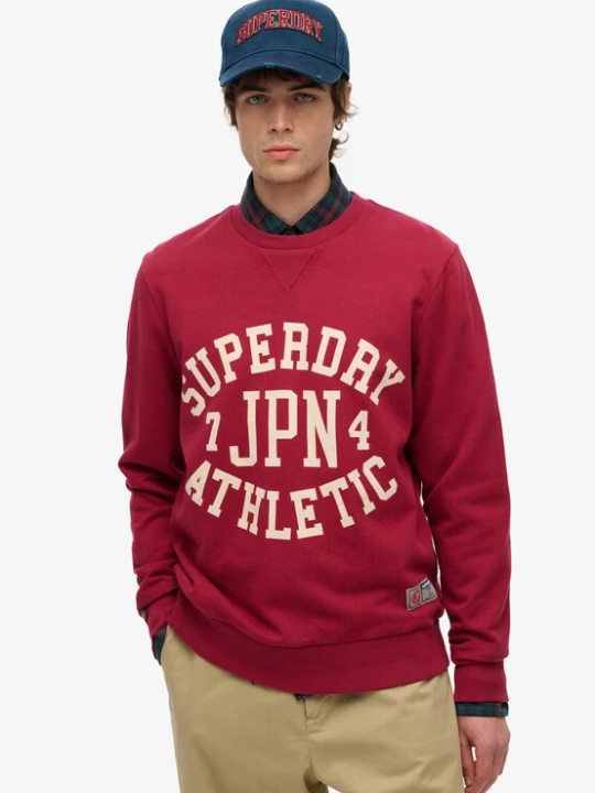 Foto van product Superdry & Co Sweatshirt ecru / robijnrood