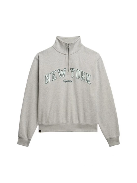 Foto van product Superdry & Co Sweatshirt 'Essentials' grijs gemêleerd / spar / offwhite