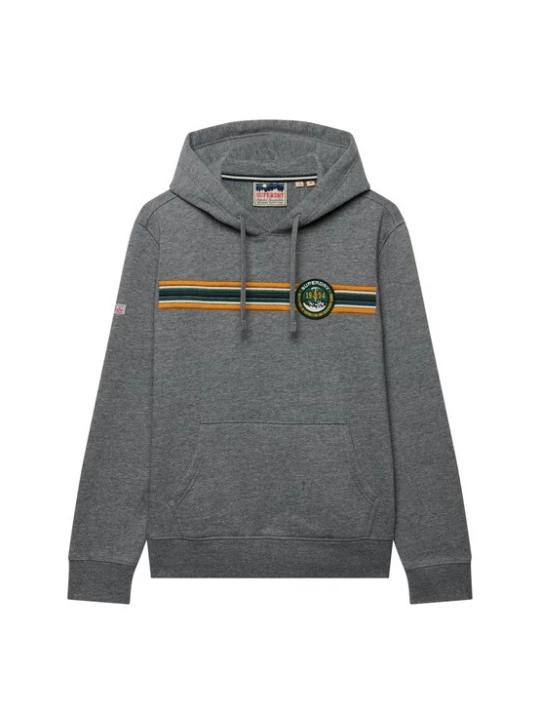 Foto van product Superdry & Co Sweatshirt grijs gemêleerd / groen / donkeroranje / wit
