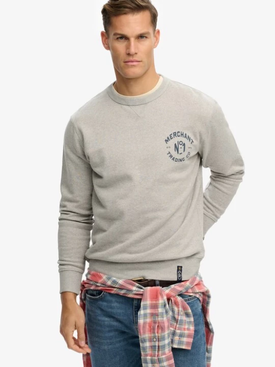 Foto van product Superdry & Co Sweatshirt marine / lichtgrijs