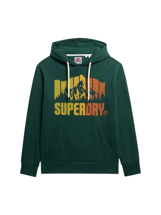 Foto van product Superdry & Co Sweatshirt 'Mountain Regenbogen' geel / kiwi / donkergroen / knalrood