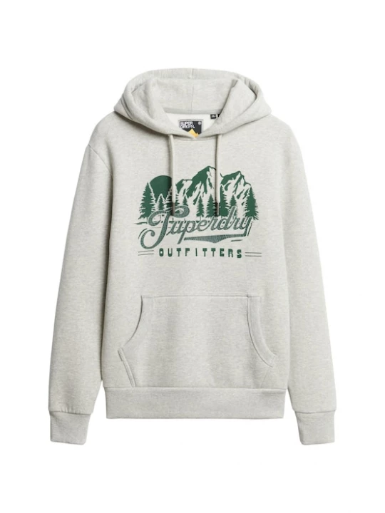 Foto van product Superdry & Co Sweatshirt 'Outfitters' grijs gemêleerd / donkergroen