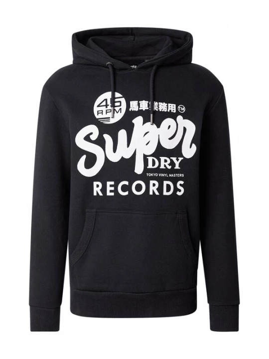 Foto van product Superdry & Co Sweatshirt 'RECORDS' lichtgrijs / zwart