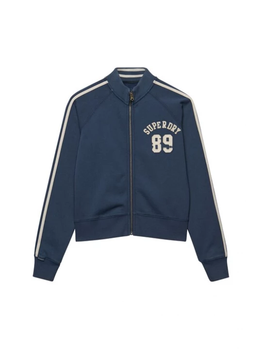 Foto van product Superdry & Co Sweatvest 'Athletic' beige / blauw