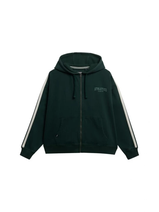 Foto van product Superdry & Co Sweatvest donkergroen / wit