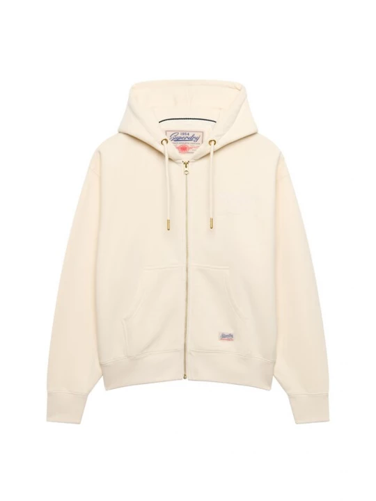 Foto van product Superdry & Co Sweatvest 'Luxe Casual' natuurwit