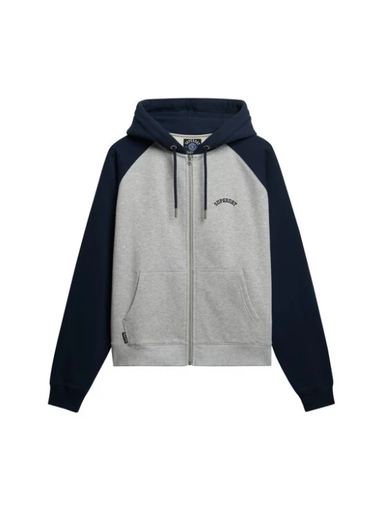 Foto van product Superdry & Co Sweatvest marine / grijs gemêleerd