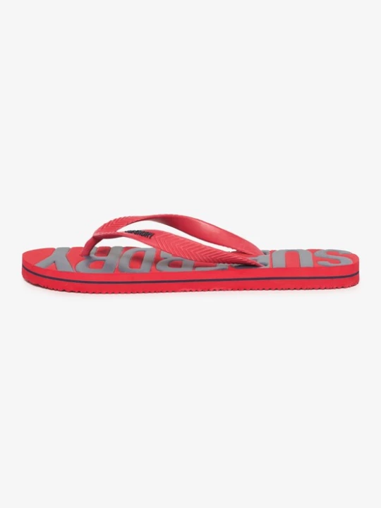 Foto van product Superdry & Co Teenslippers antraciet / rood